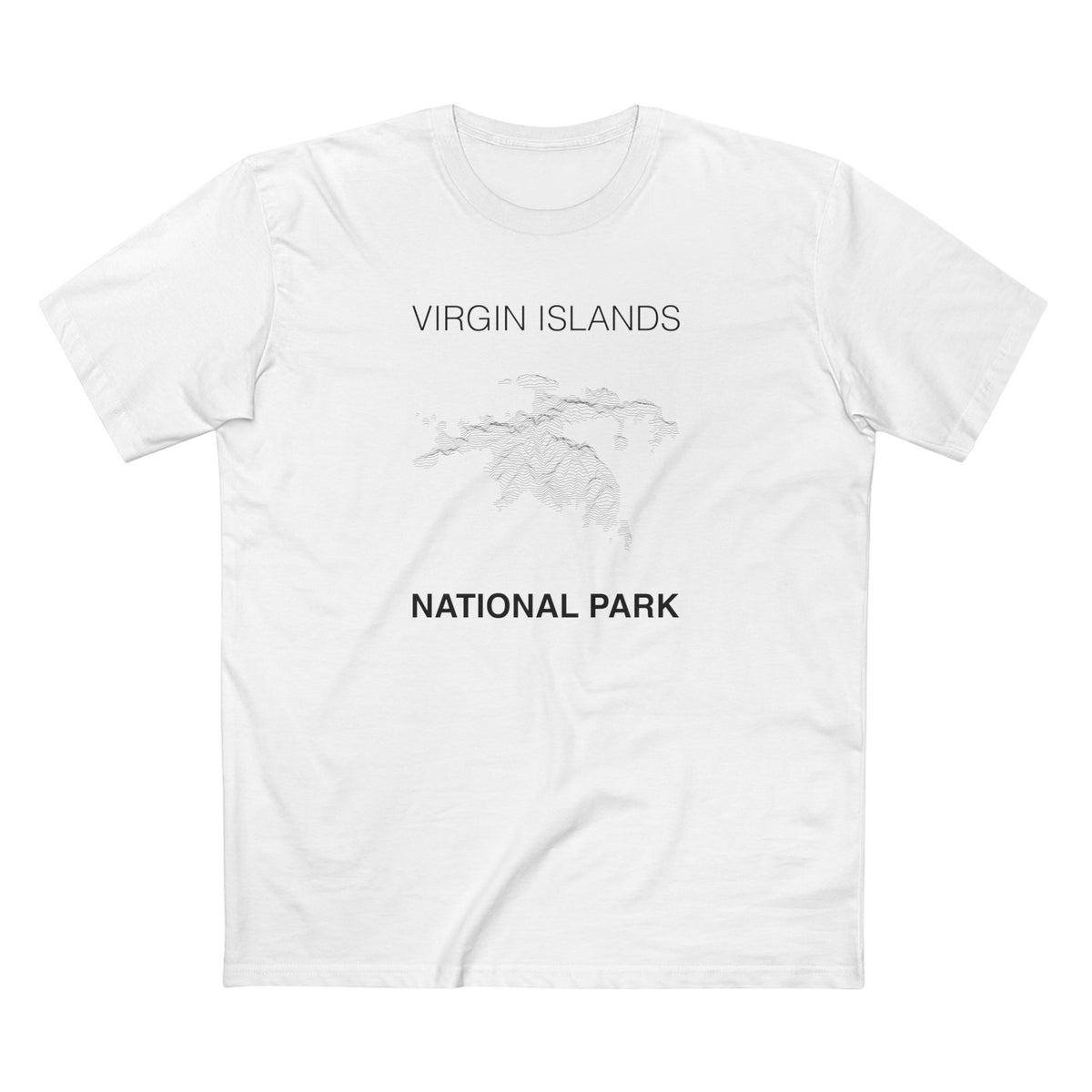 Virgin Islands National Park T-Shirt Lines in White