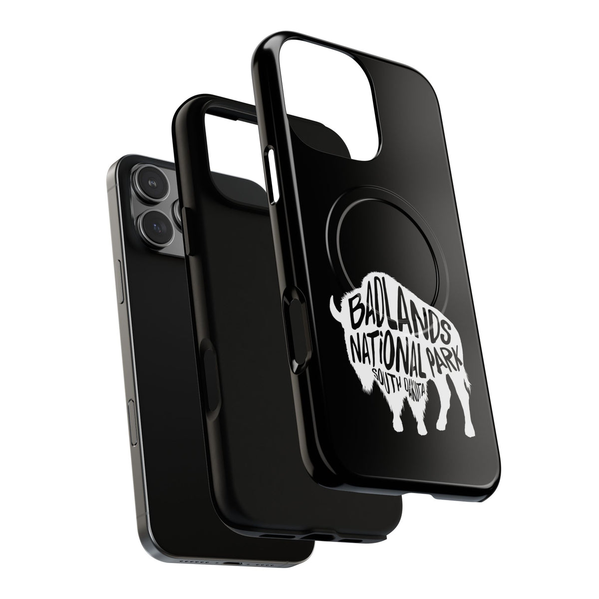Badlands National Park iPhone Case with MagSafe - Bison Design
