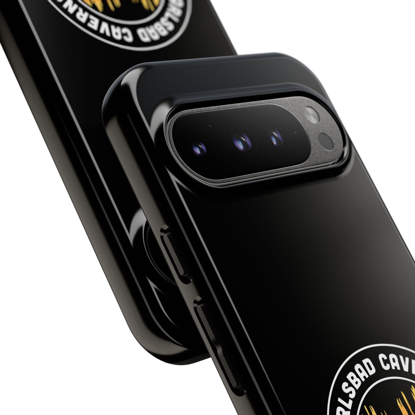 Carlsbad Caverns National Park Phone Case - Orange Round Emblem Design