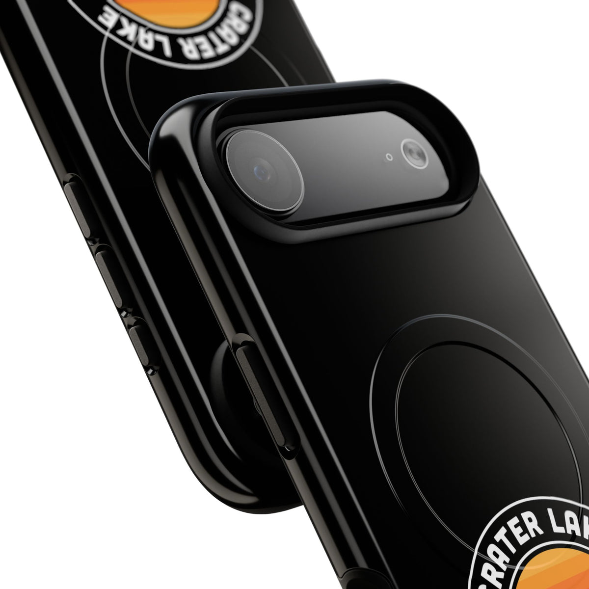 Crater Lake National Park iPhone Case with MagSafe - Round Emblem Design