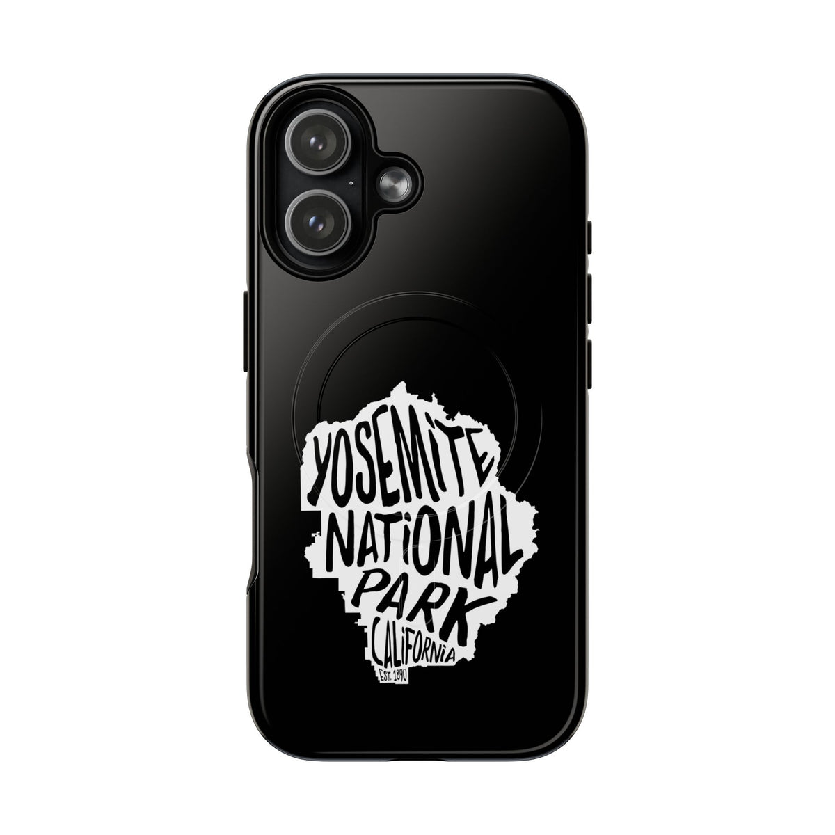 Yosemite National Park iPhone Case with MagSafe - Map Design
