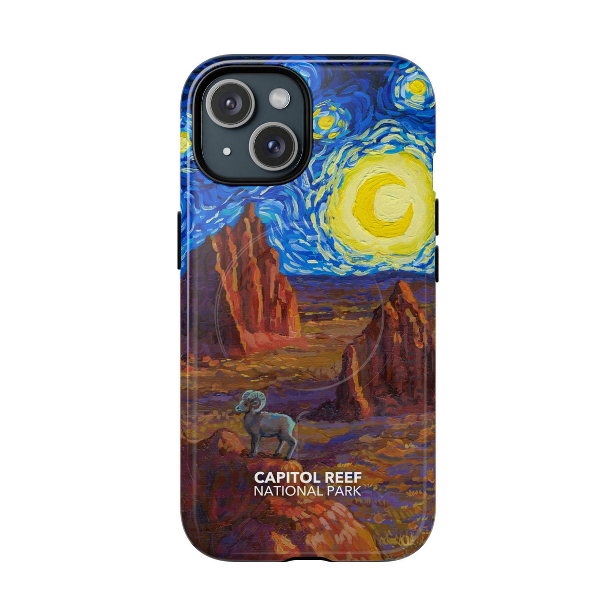 Capitol Reef National Park iPhone Case with MagSafe - Starry Night