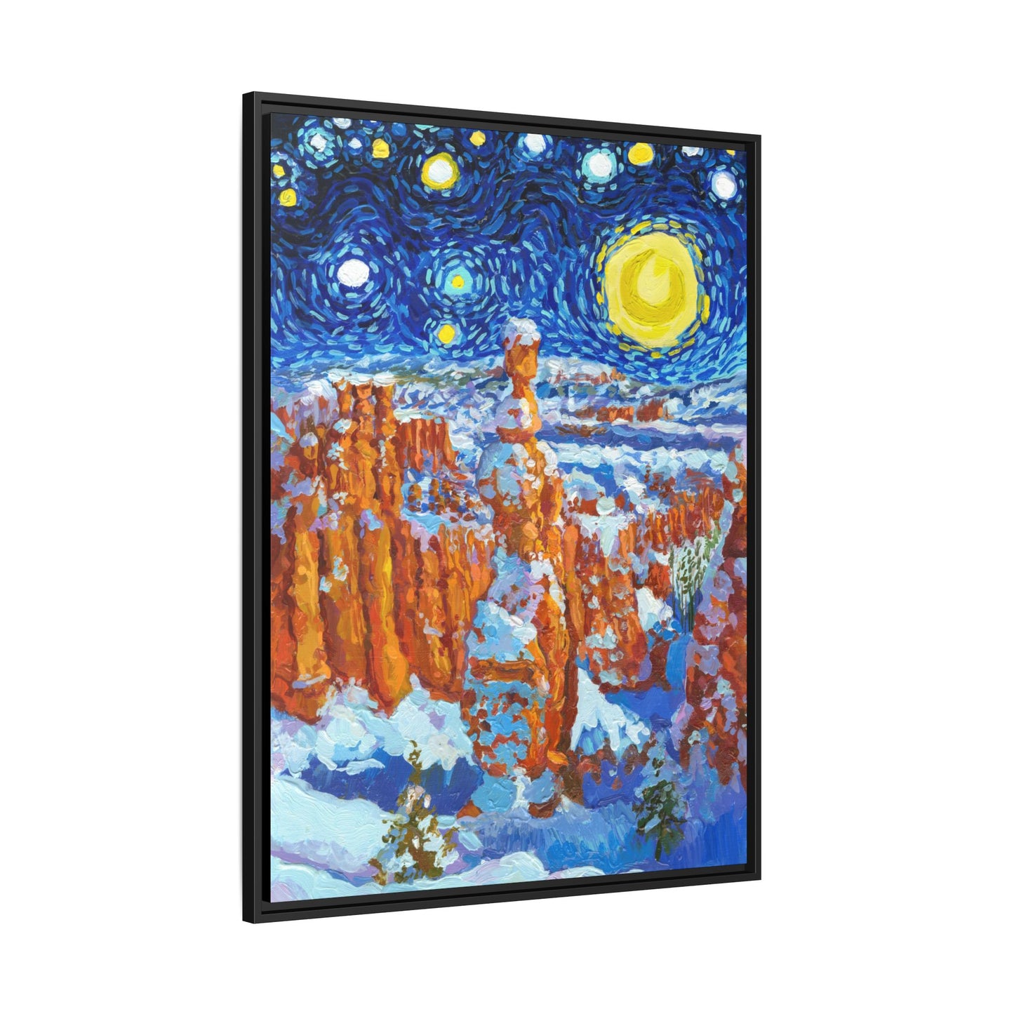 Bryce Canyon National Park Framed Canvas - The Starry Night