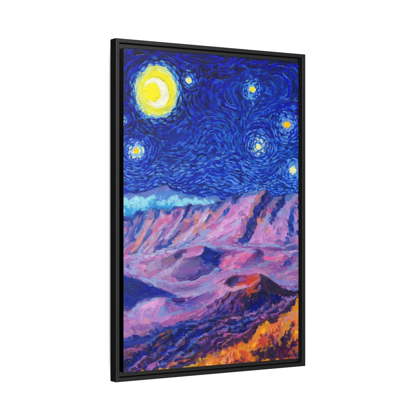 Haleakala National Park Framed Canvas - The Starry Night