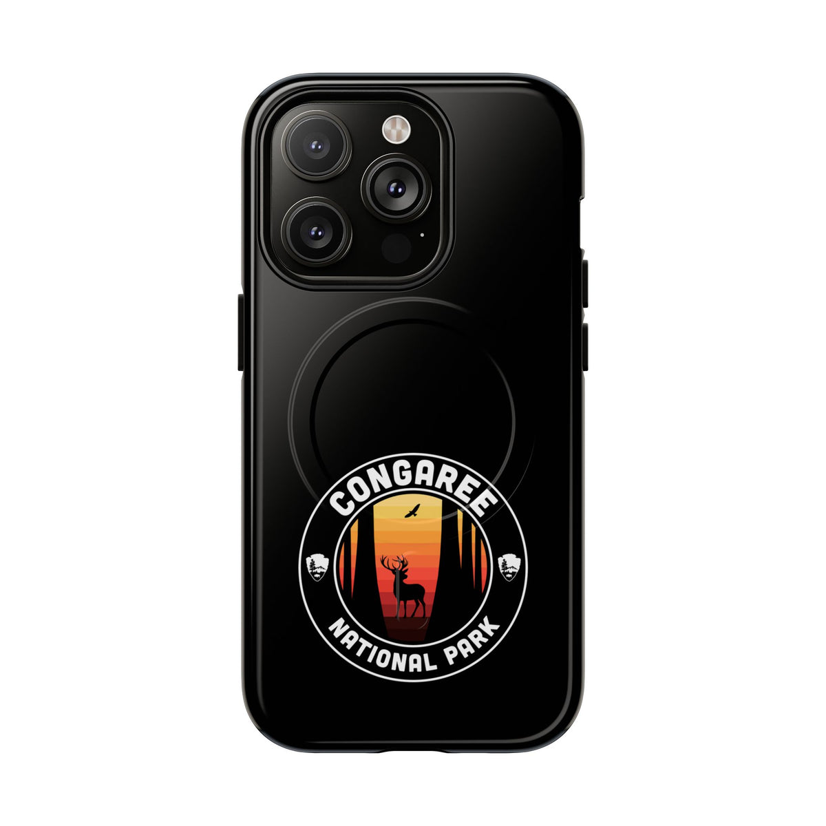 Congaree National Park iPhone Case with MagSafe - Round Emblem Design