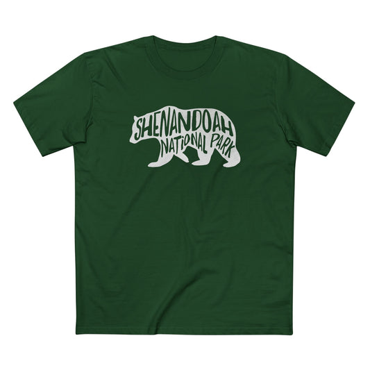 Shenandoah National Park T-Shirt - Black Bear in Forest Green