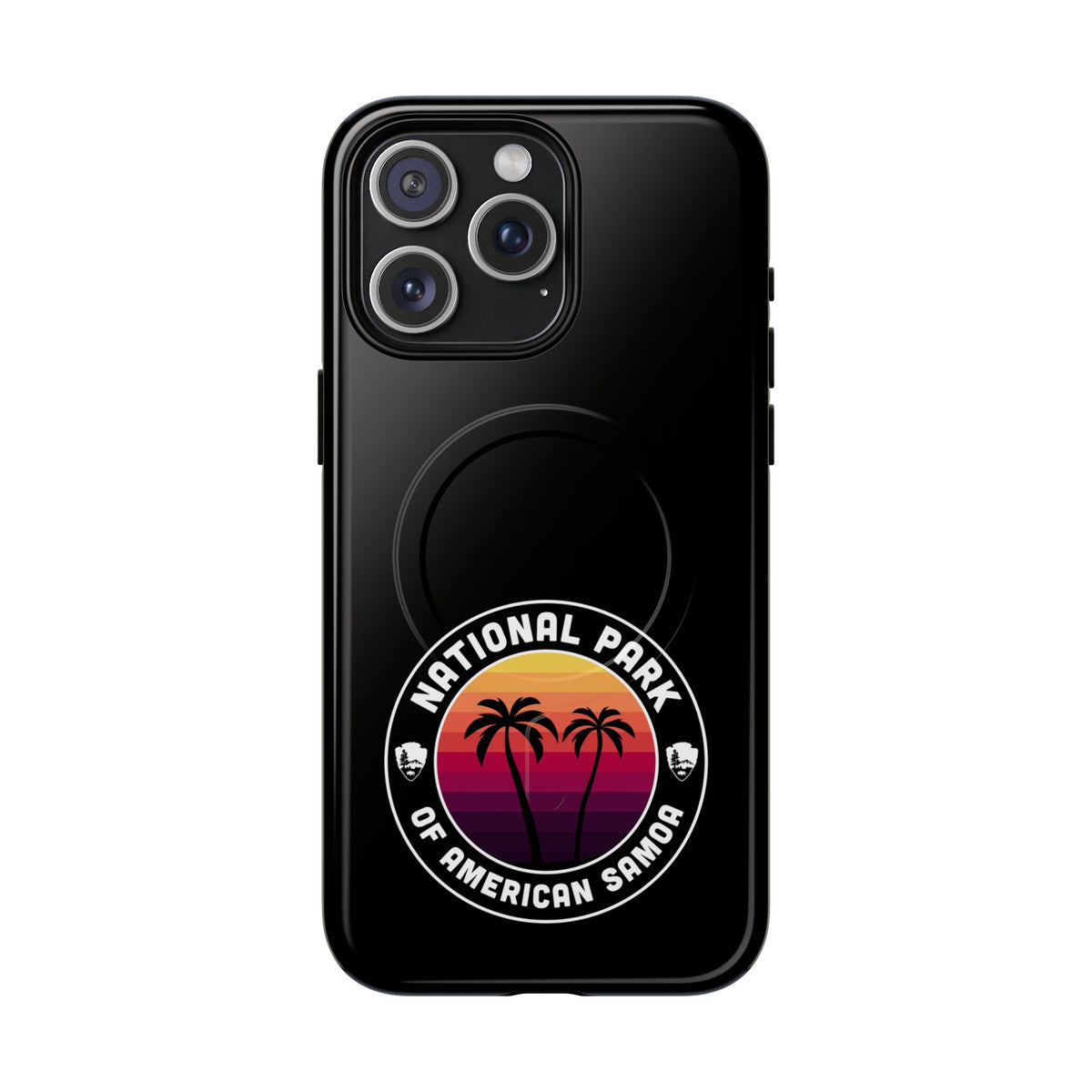 National Park of American Samoa iPhone Case with MagSafe - Round Emblem Design