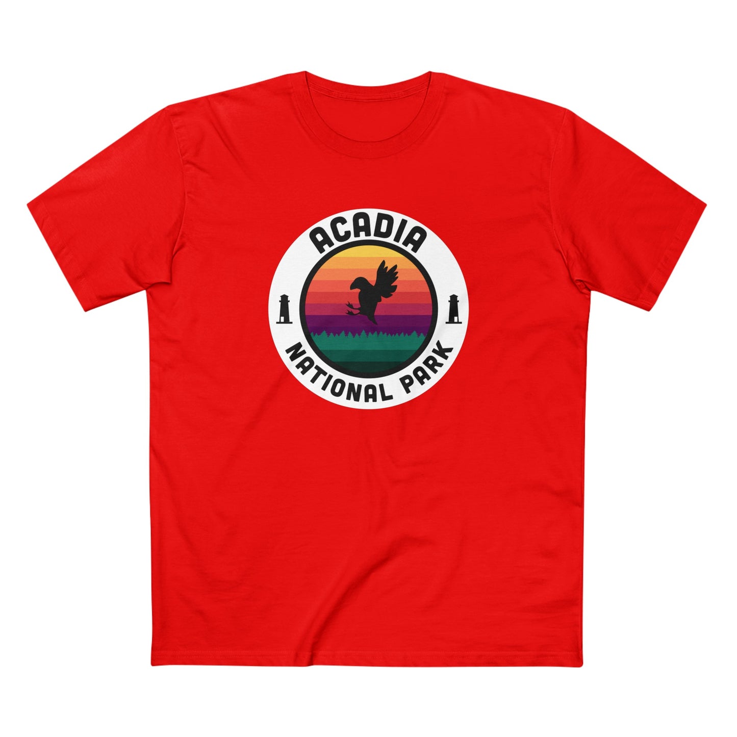 Acadia National Park T-Shirt - Round Badge Design