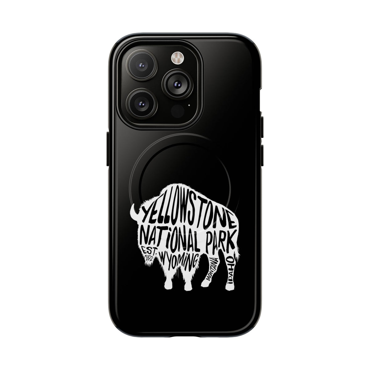 Yellowstone National Park iPhone Case with MagSafe - Bison Design