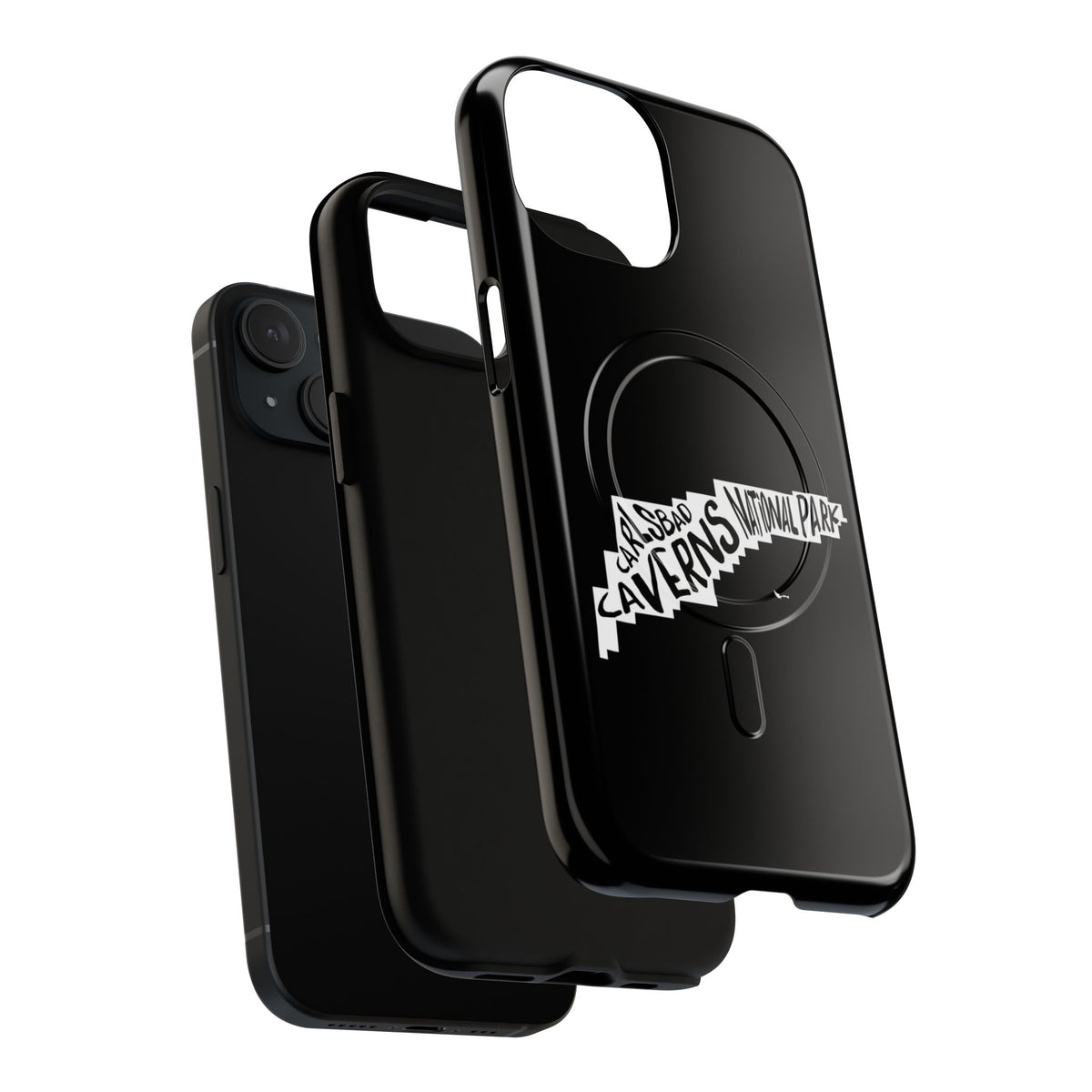 Carlsbad Caverns National Park iPhone Case with MagSafe - Map Design