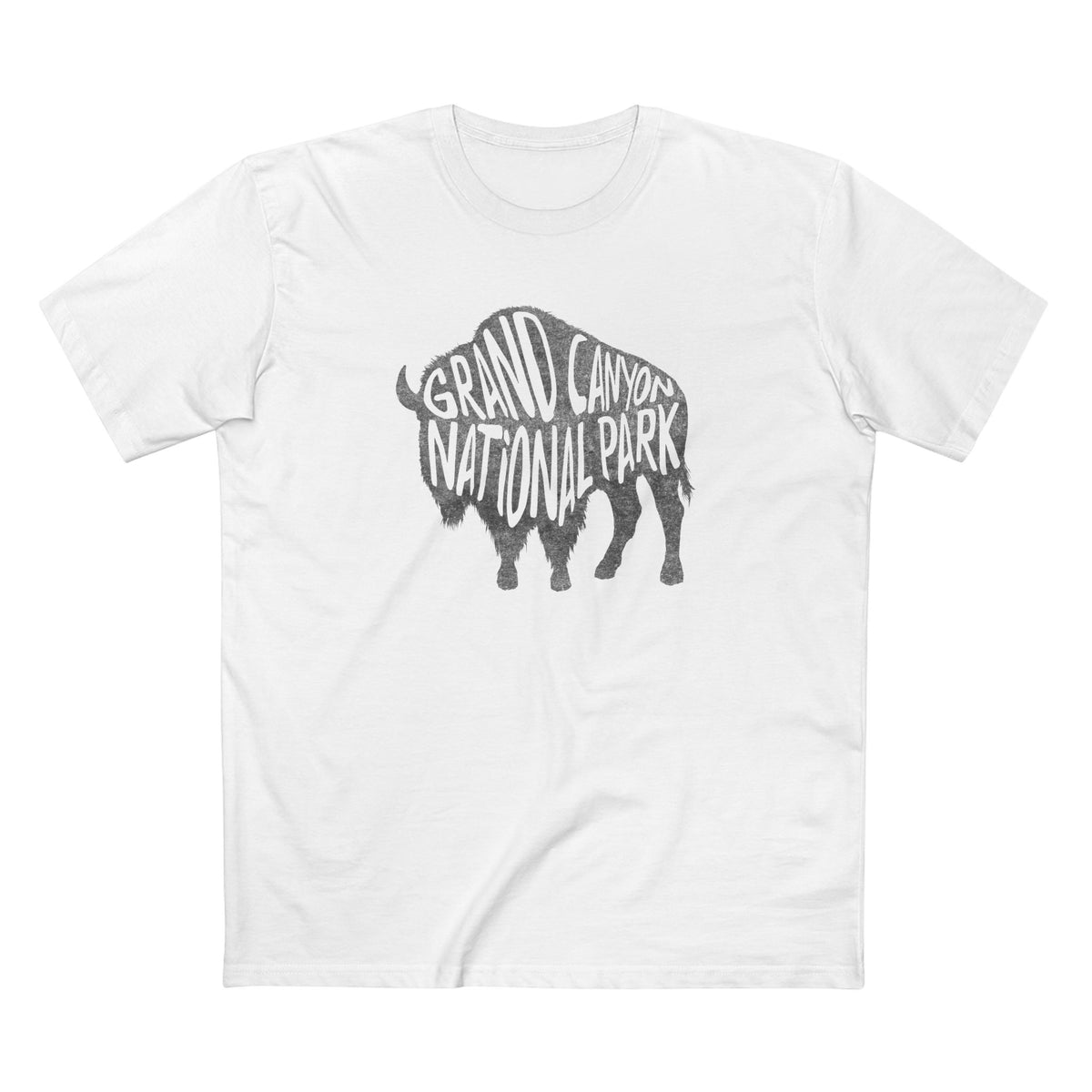 Grand Canyon National Park T-Shirt - Bison in White