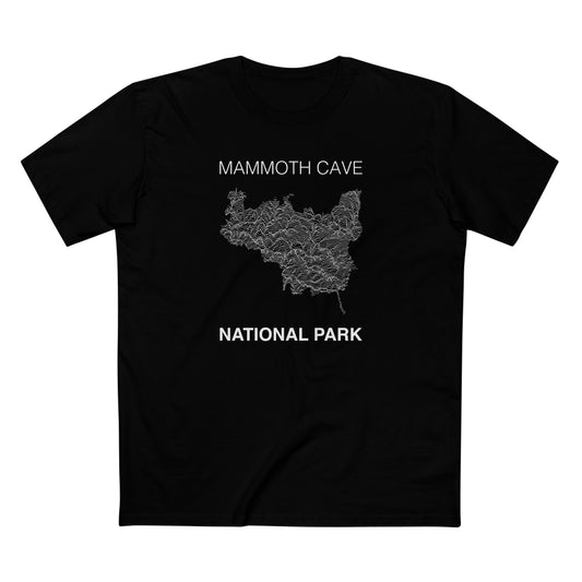 Mammoth Cave National Park T-Shirt Lines in Black