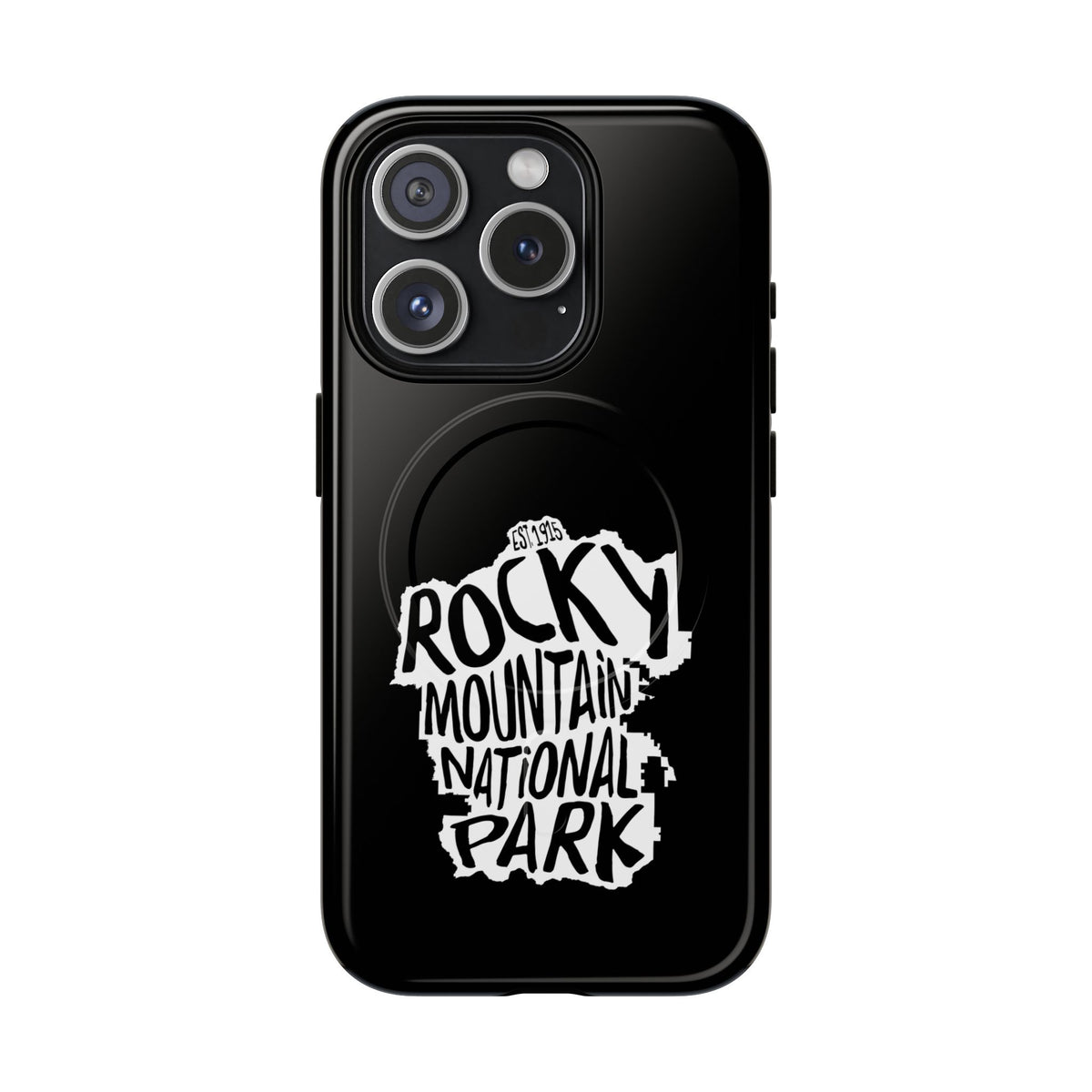 Rocky Mountain National Park iPhone Case with MagSafe - Map Design