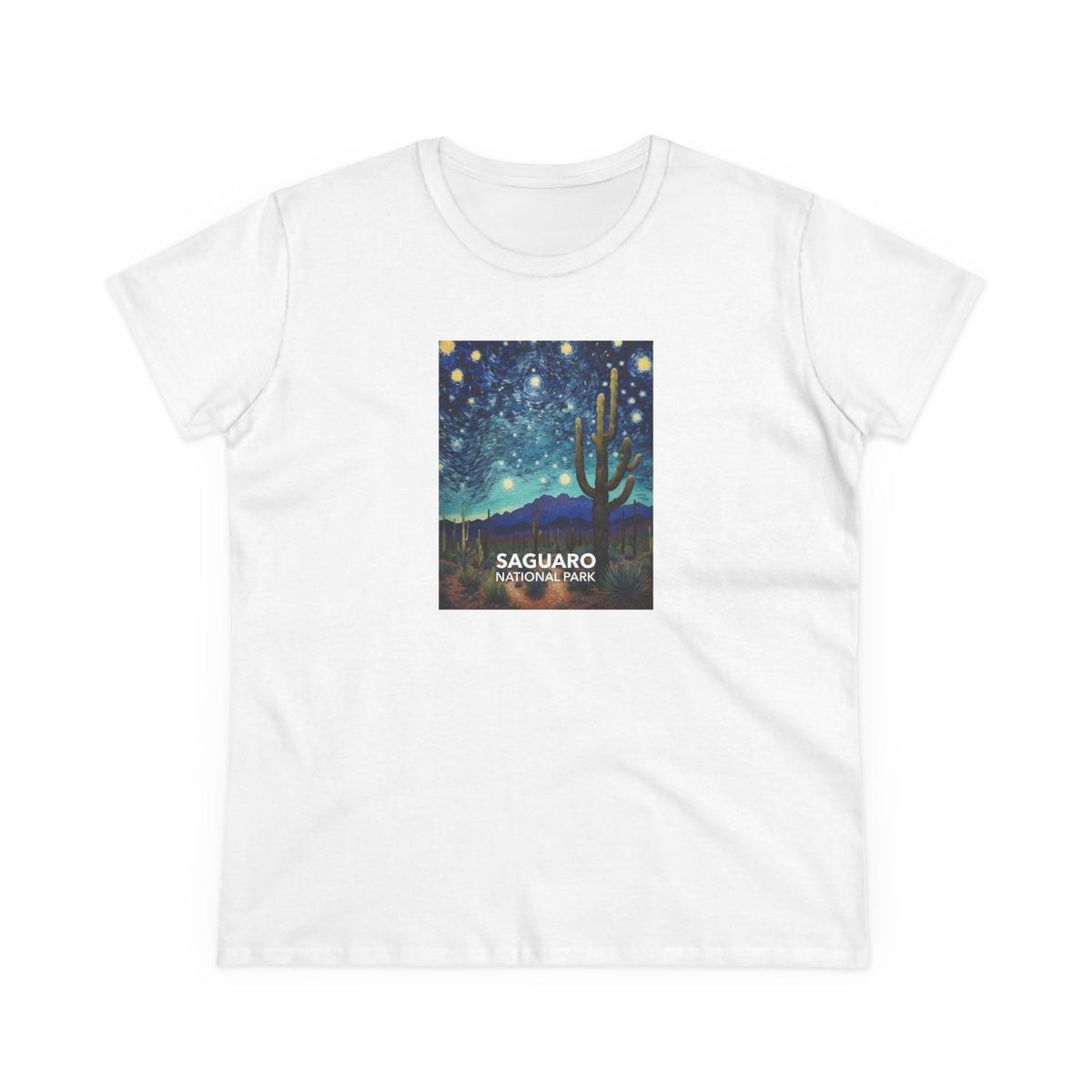 Saguaro National Park Women's T-Shirt - Starry Night