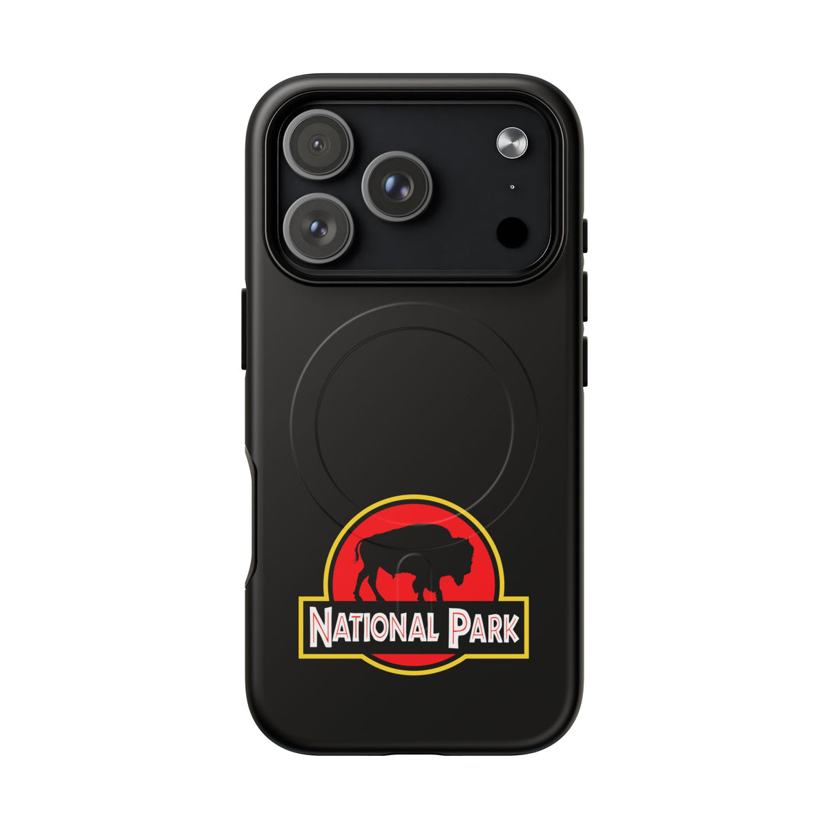 Bison National Park iPhone Case with MagSafe - Parody Logo
