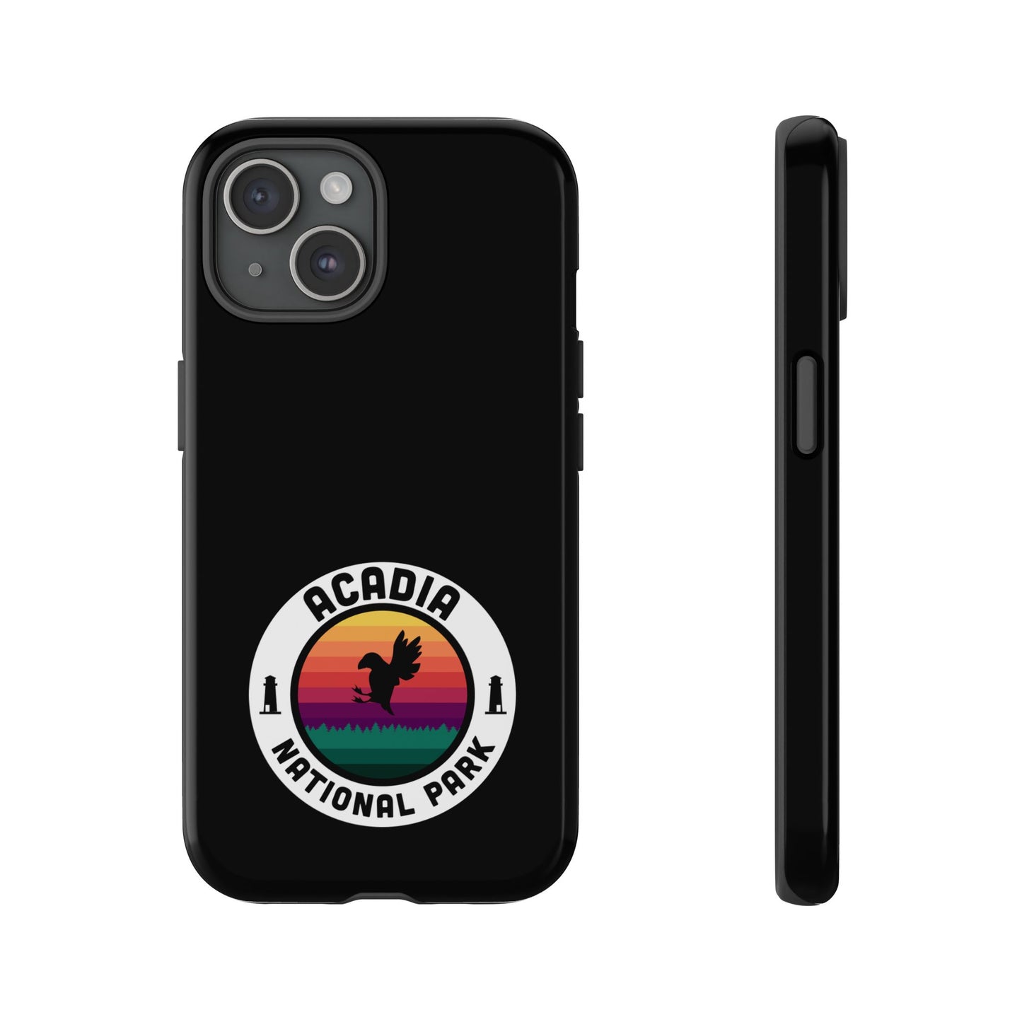 Acadia National Park Phone Case - Round Emblem Design