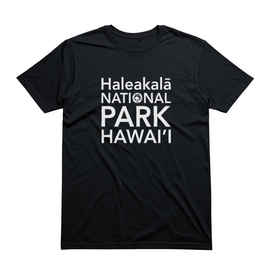 Haleakalā National Park T-Shirt Block Text in Black