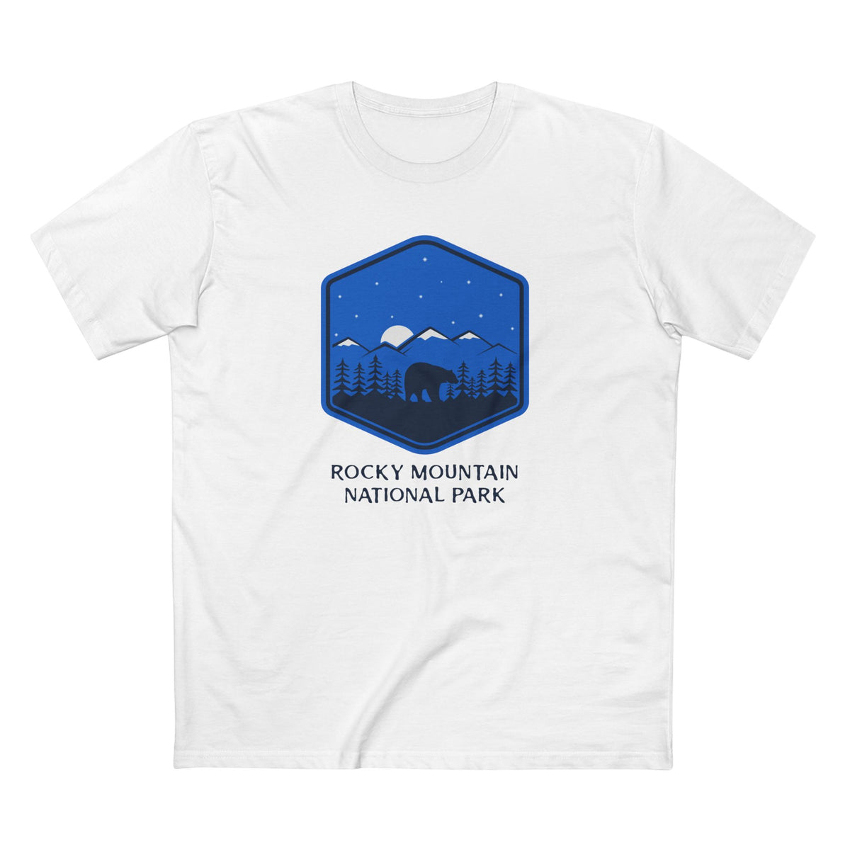 Rocky Mountain National Park T-Shirt - Bear Graphic in White