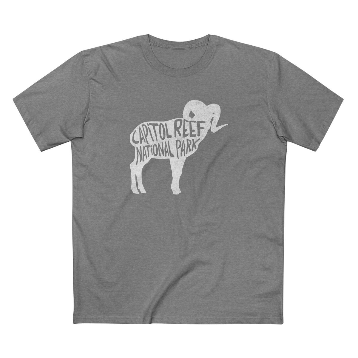 Capitol Reef National Park T-Shirt - Bighorn Sheep in Athletic Heather