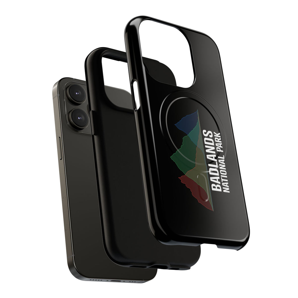 Badlands National Park iPhone Case with MagSafe - Histogram Design