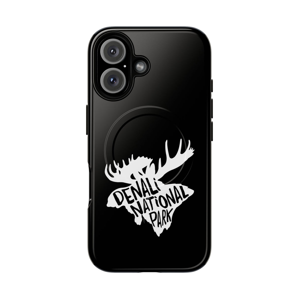 Denali National Park iPhone Case with MagSafe - Moose Design