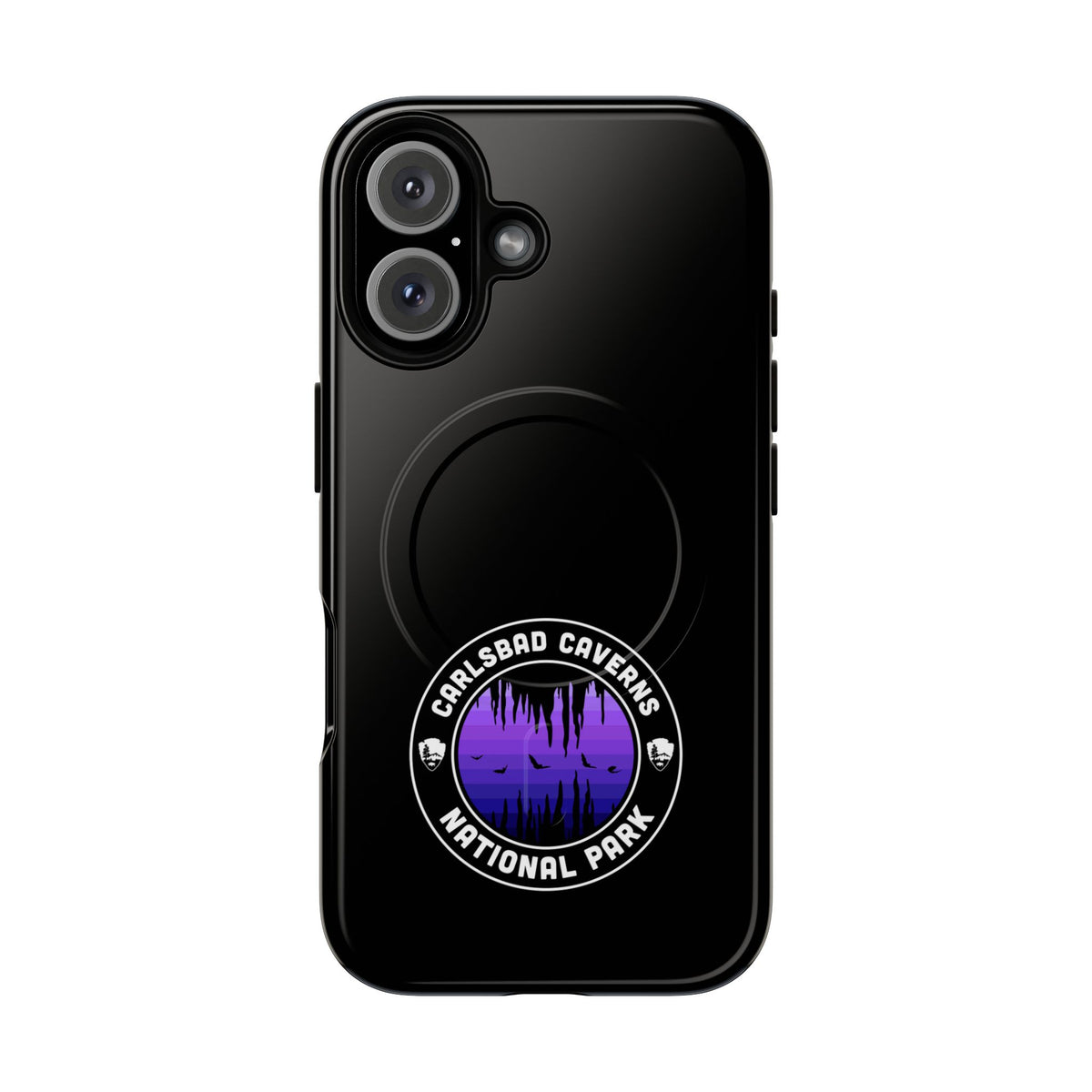 Carlsbad Caverns National Park iPhone Case with MagSafe - Round Emblem Design