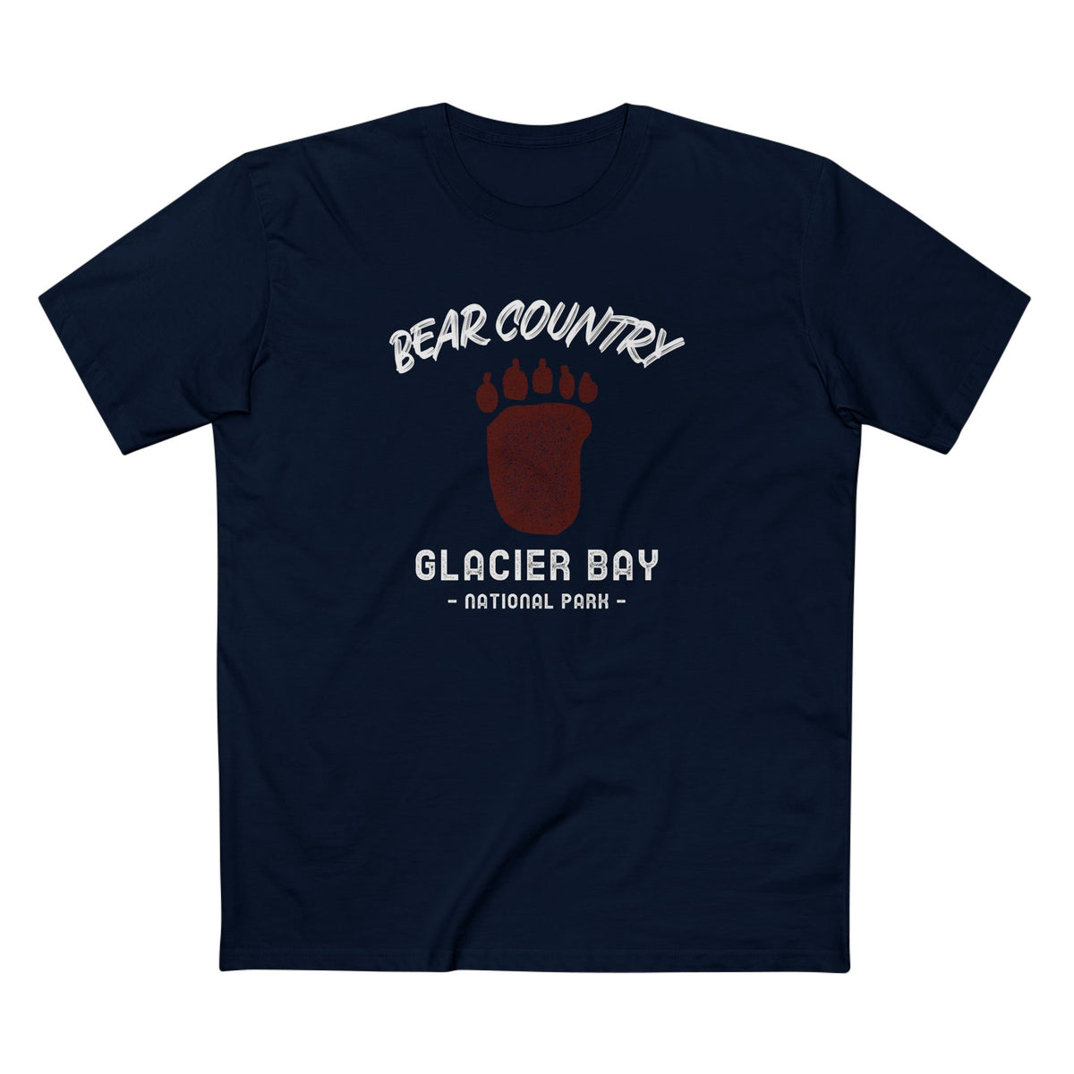 Glacier Bay National Park T-Shirt - Bear Country in Navy