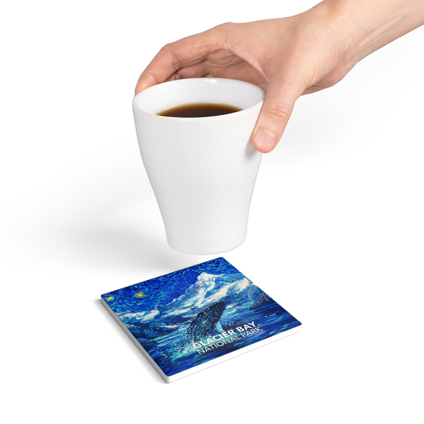 Glacier Bay National Park Coaster - The Starry Night