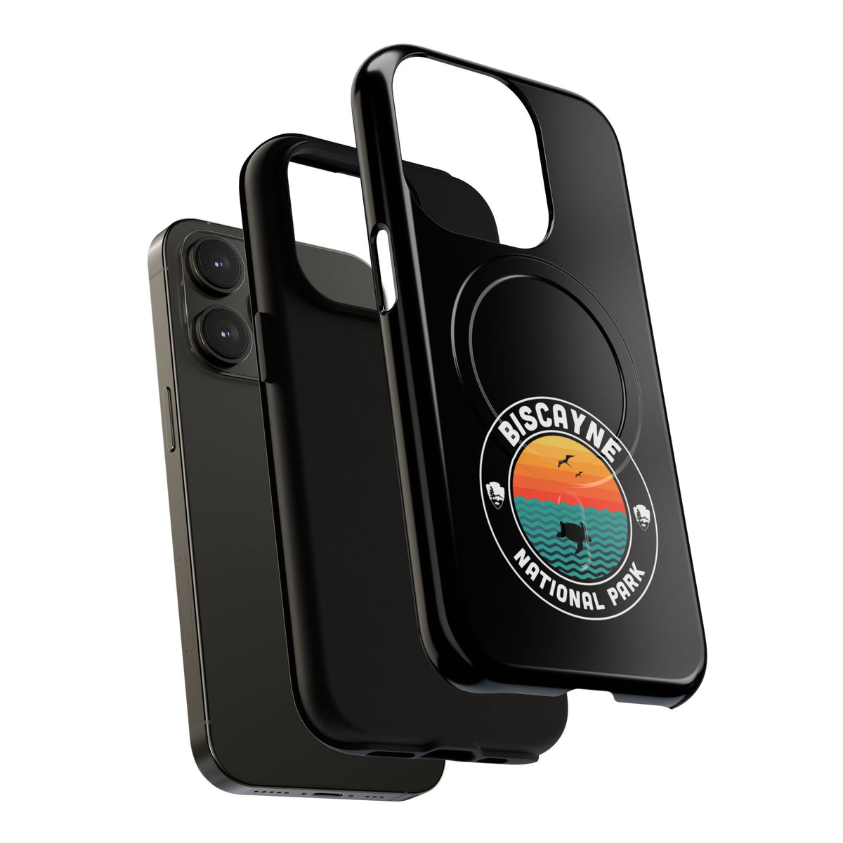Biscayne National Park iPhone Case with MagSafe - Round Emblem Design