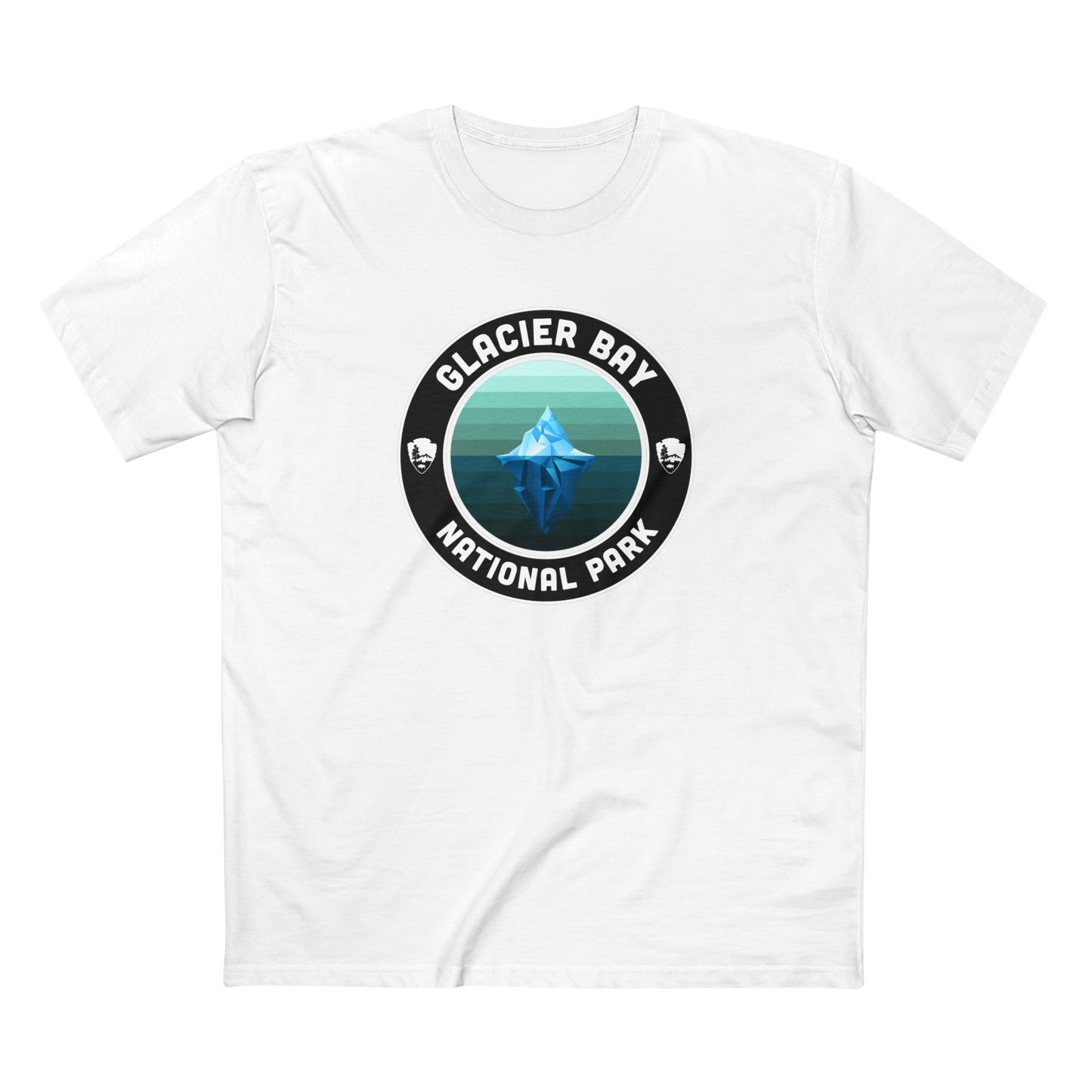 Glacier Bay National Park T-Shirt - Round Badge Design