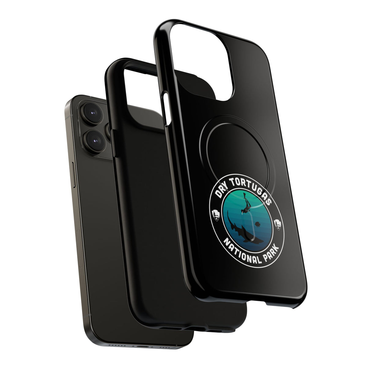 Dry Tortugas National Park iPhone Case with MagSafe - Round Emblem Design