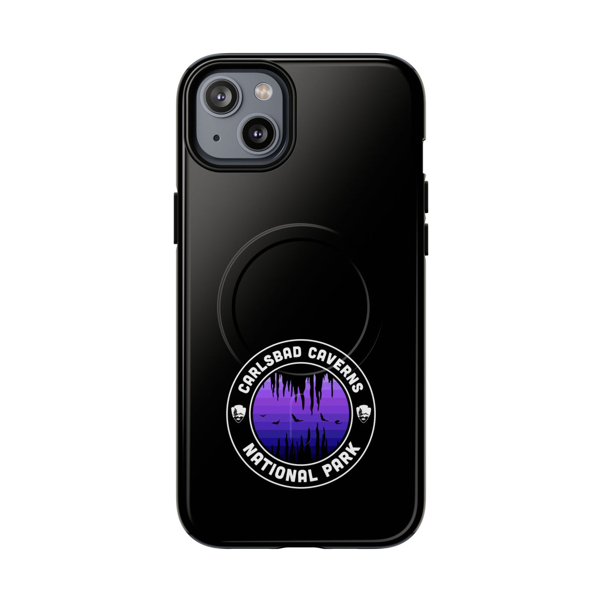 Carlsbad Caverns National Park iPhone Case with MagSafe - Round Emblem Design