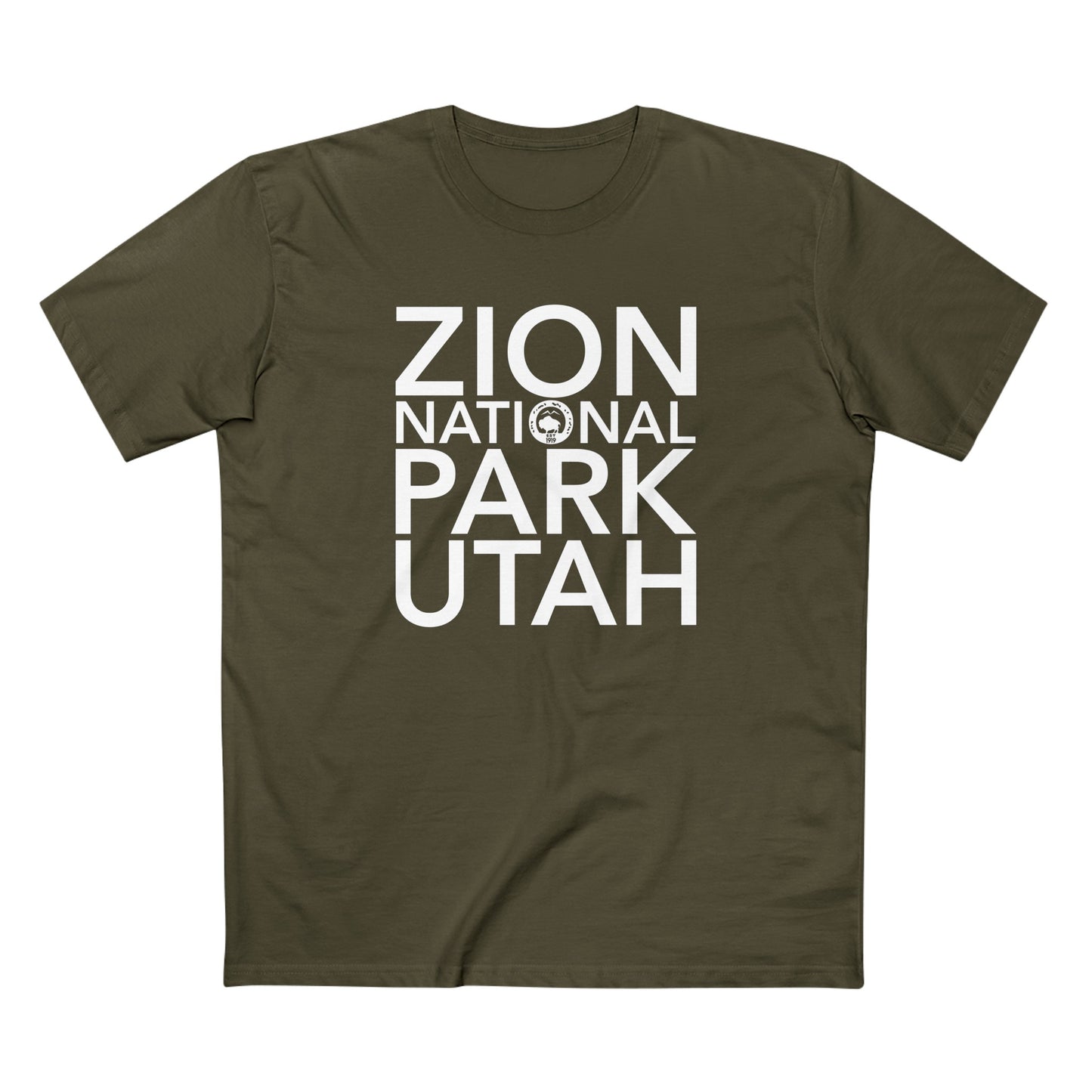 Zion National Park T-Shirt Block Text