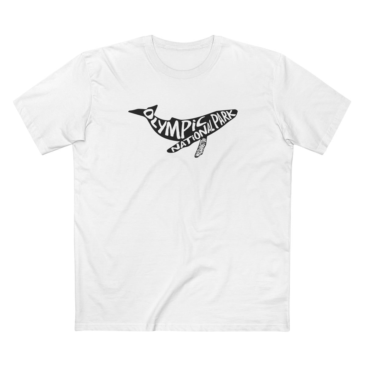Olympic National Park T-Shirt - Humpback Whale in White