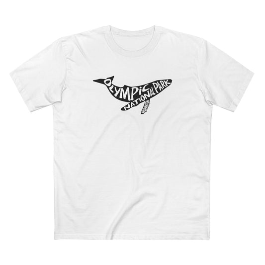 Olympic National Park T-Shirt - Humpback Whale in White