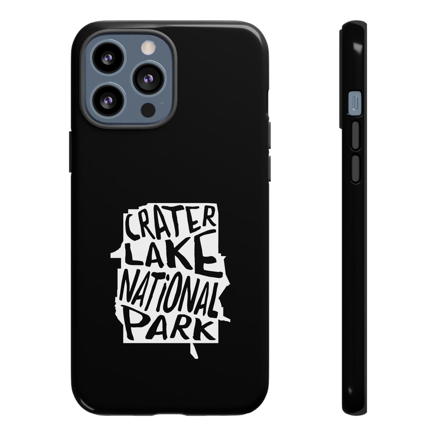 Crater Lake National Park Phone Case - Map Design