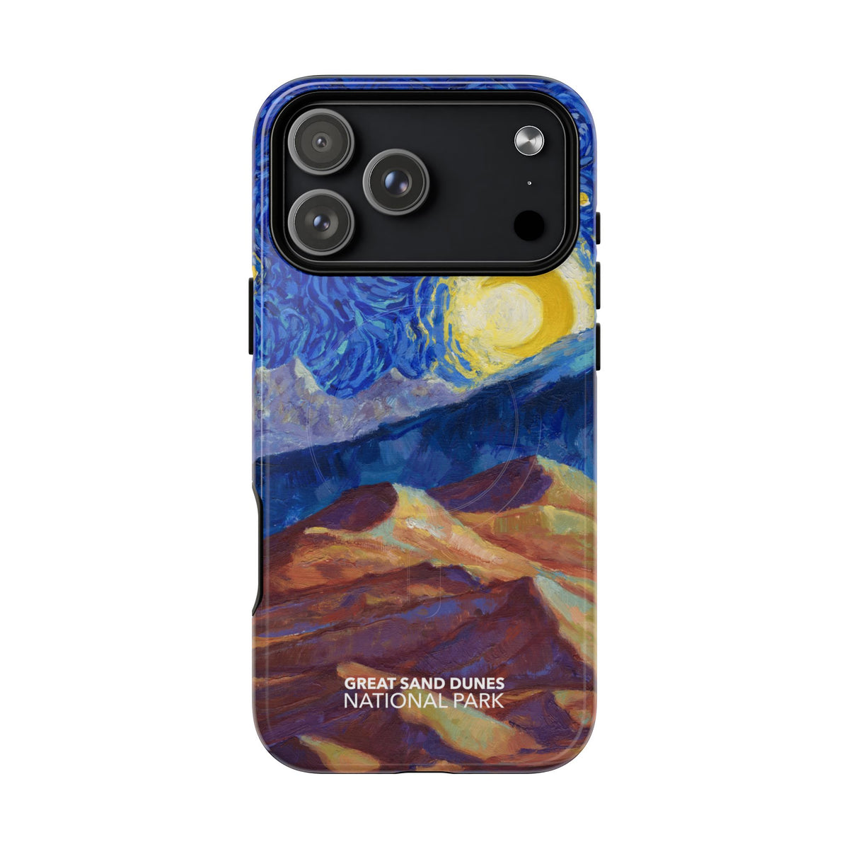 Great Sand Dunes National Park iPhone Case with MagSafe - Starry Night