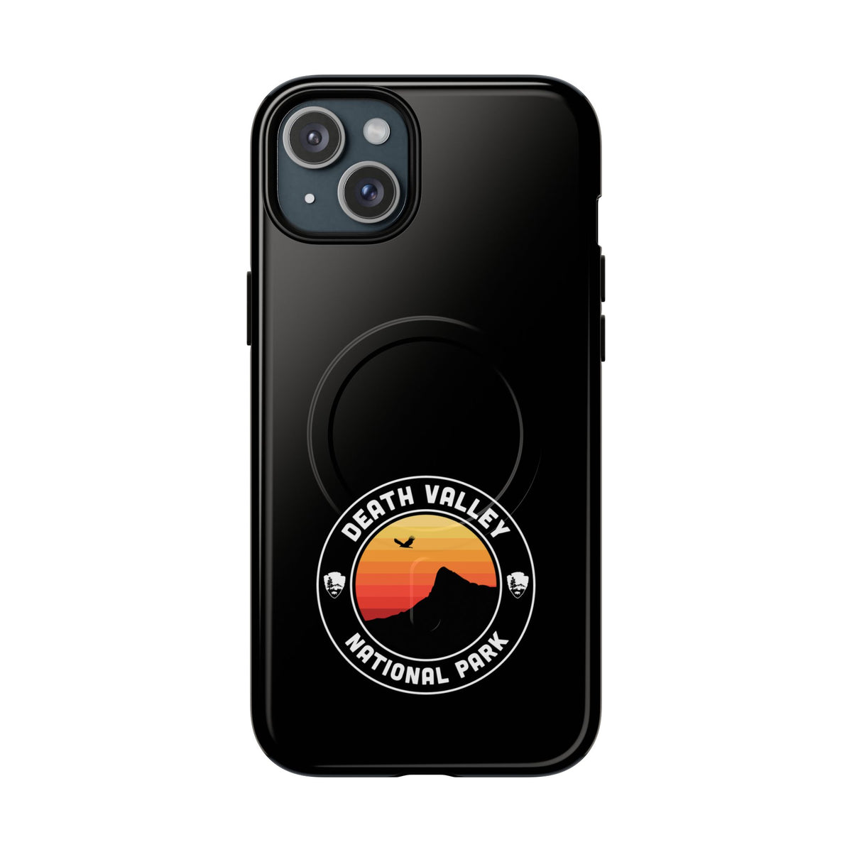 Death Valley National Park iPhone Case with MagSafe - Round Emblem Design
