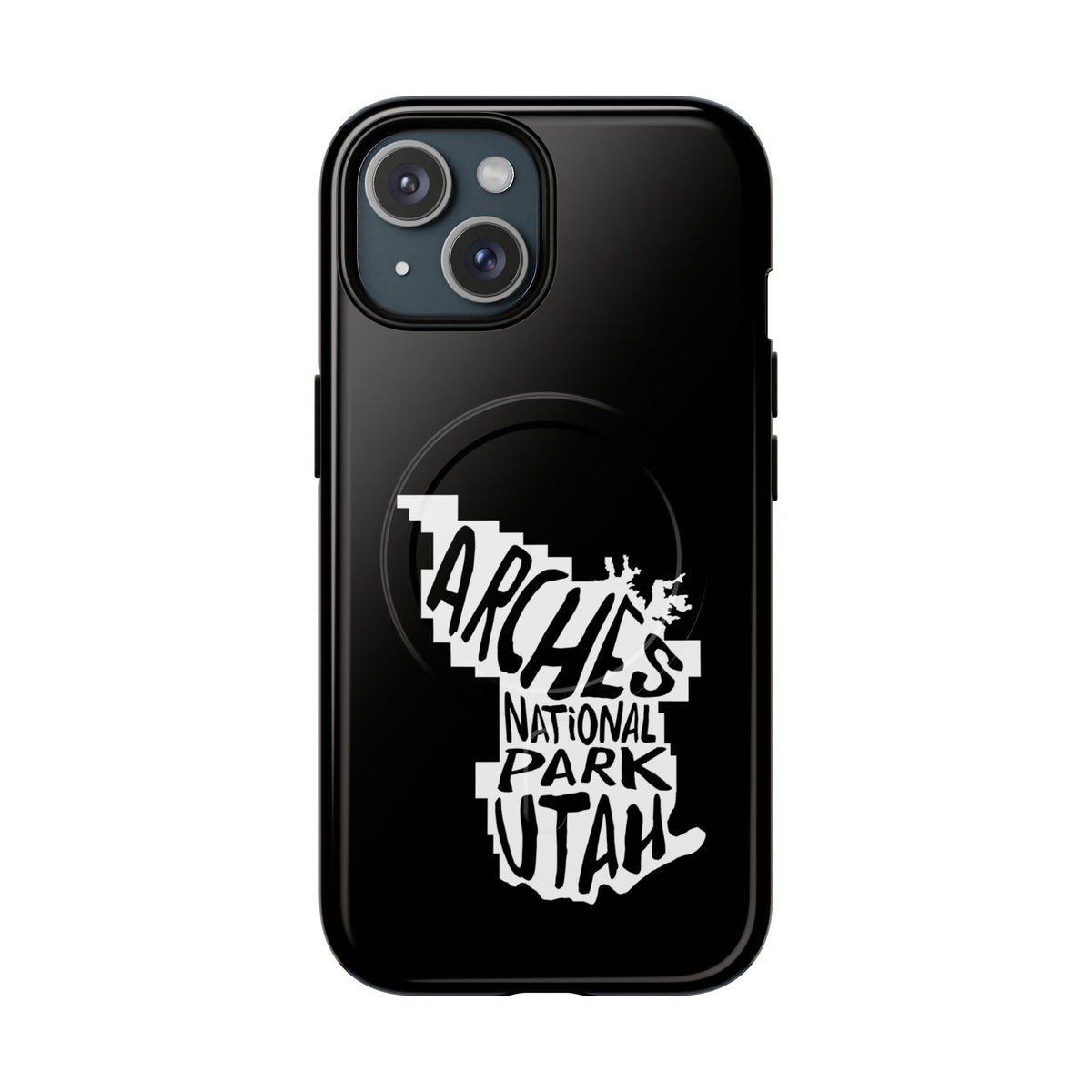 Arches National Park iPhone Case with MagSafe - Map Design