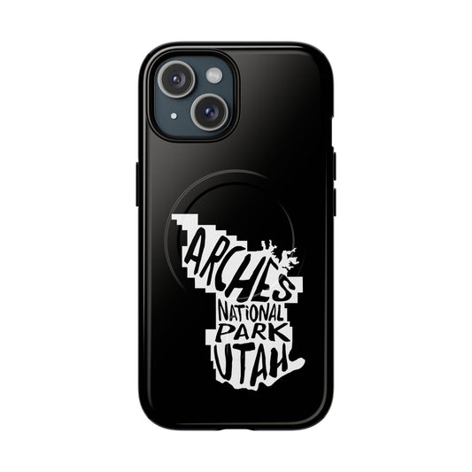 Arches National Park iPhone Case with MagSafe - Map Design