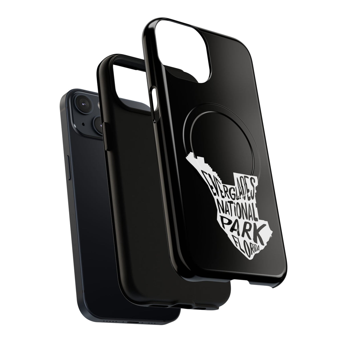 Everglades National Park iPhone Case with MagSafe - Map Design