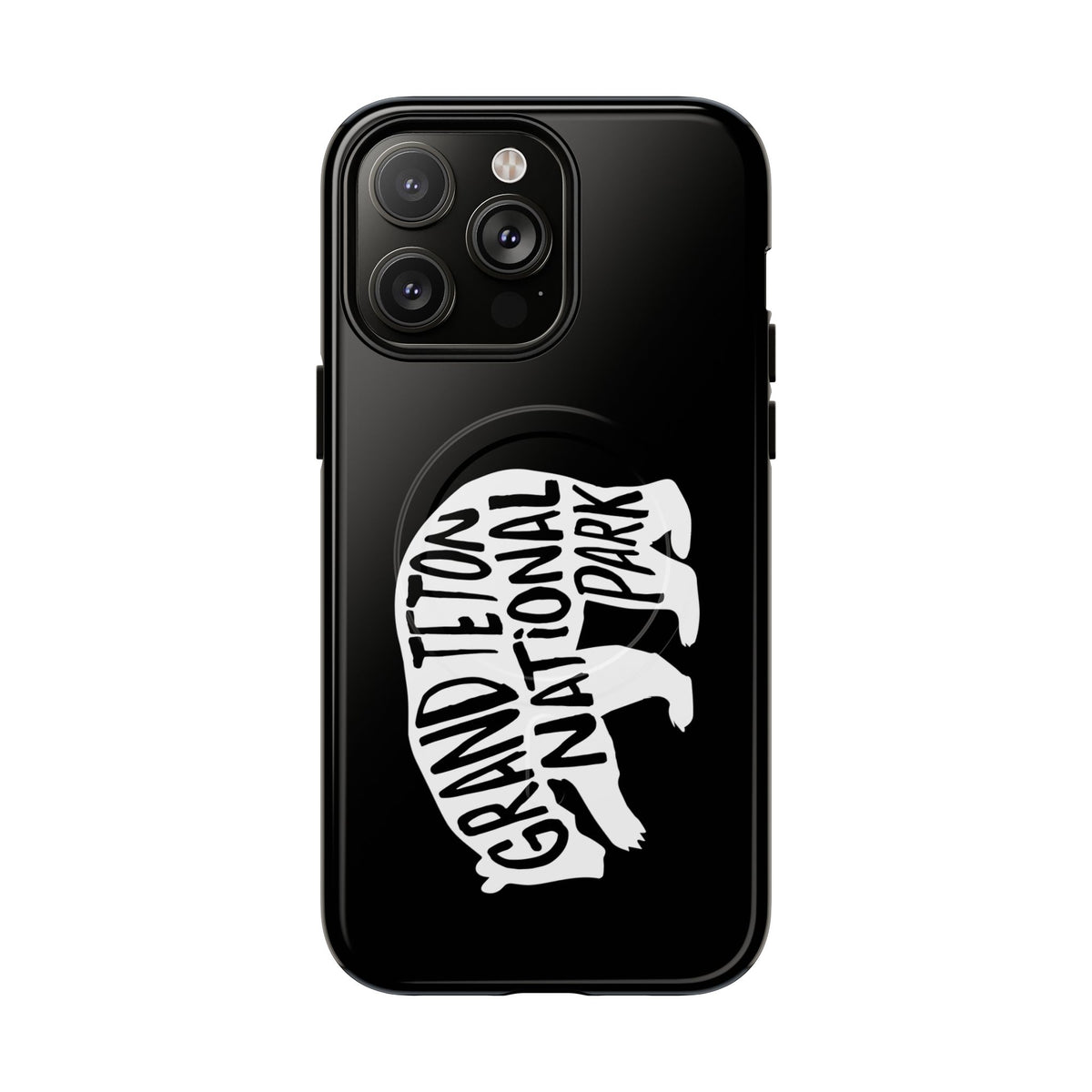 Grand Teton National Park iPhone Case with MagSafe - Grizzly Bear Design