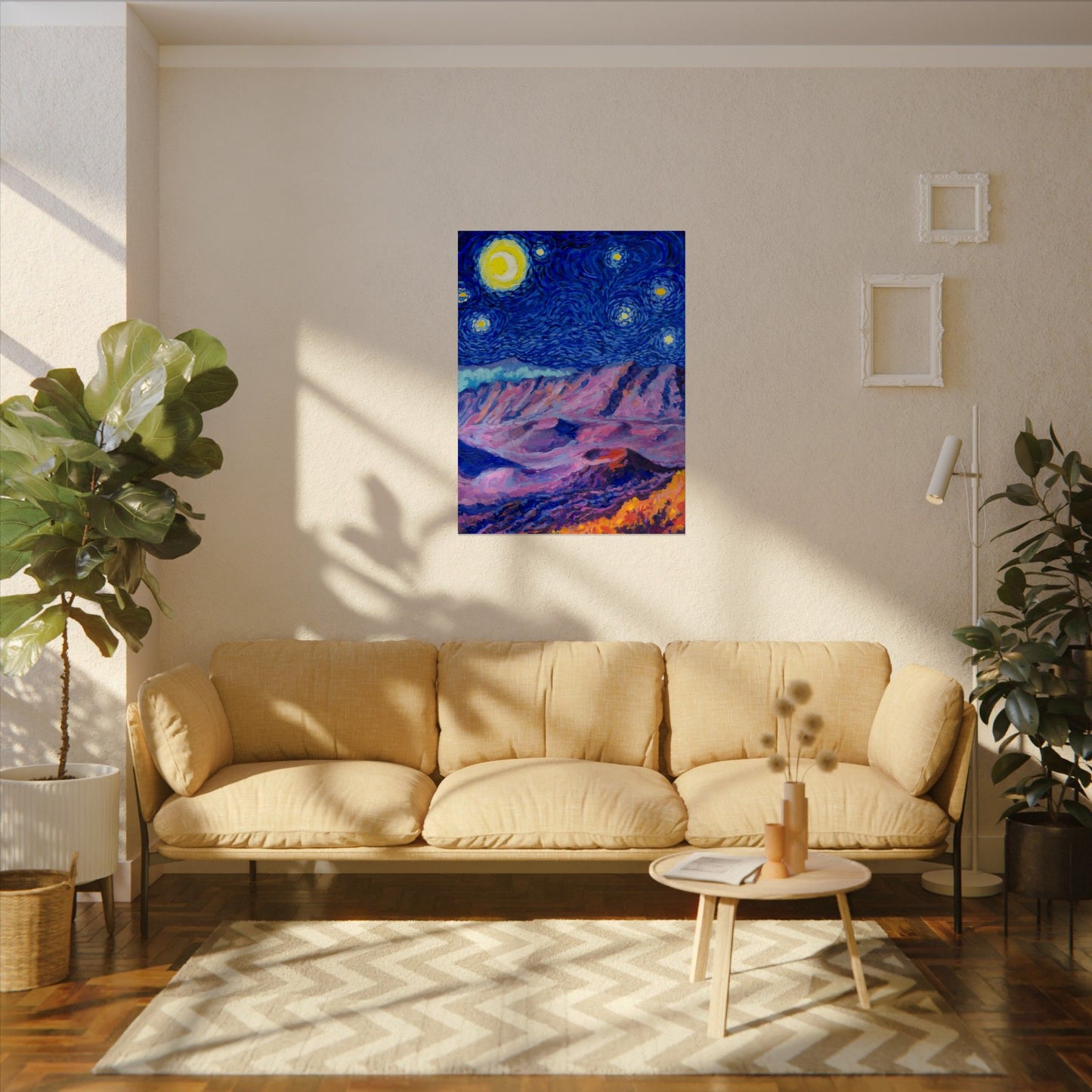 Haleakalā Park Starry Night Poster - Premium Textured Paper