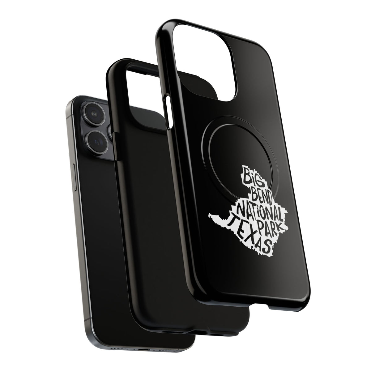 Big Bend National Park iPhone Case with MagSafe - Map Design