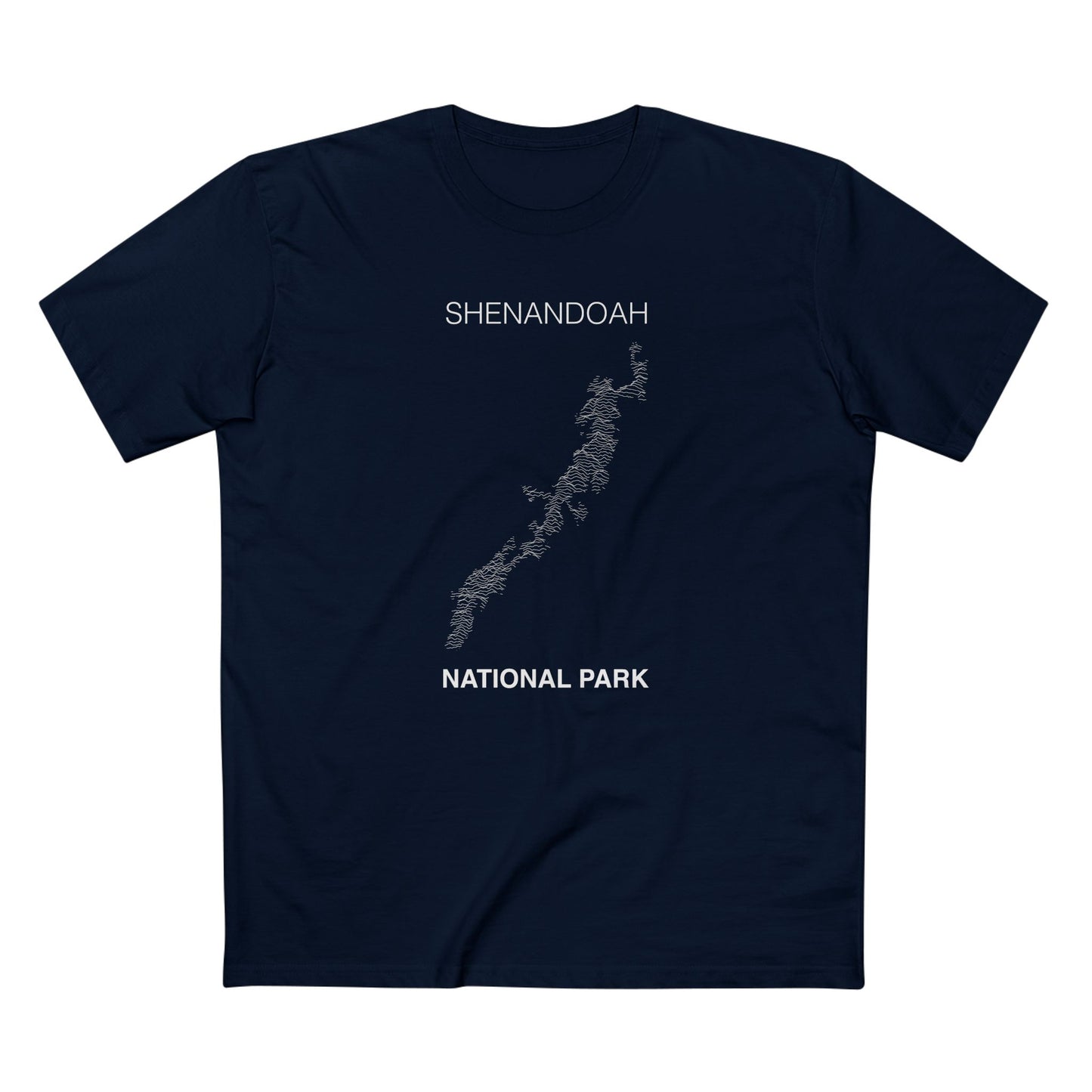 Shenandoah National Park T-Shirt Lines in Navy