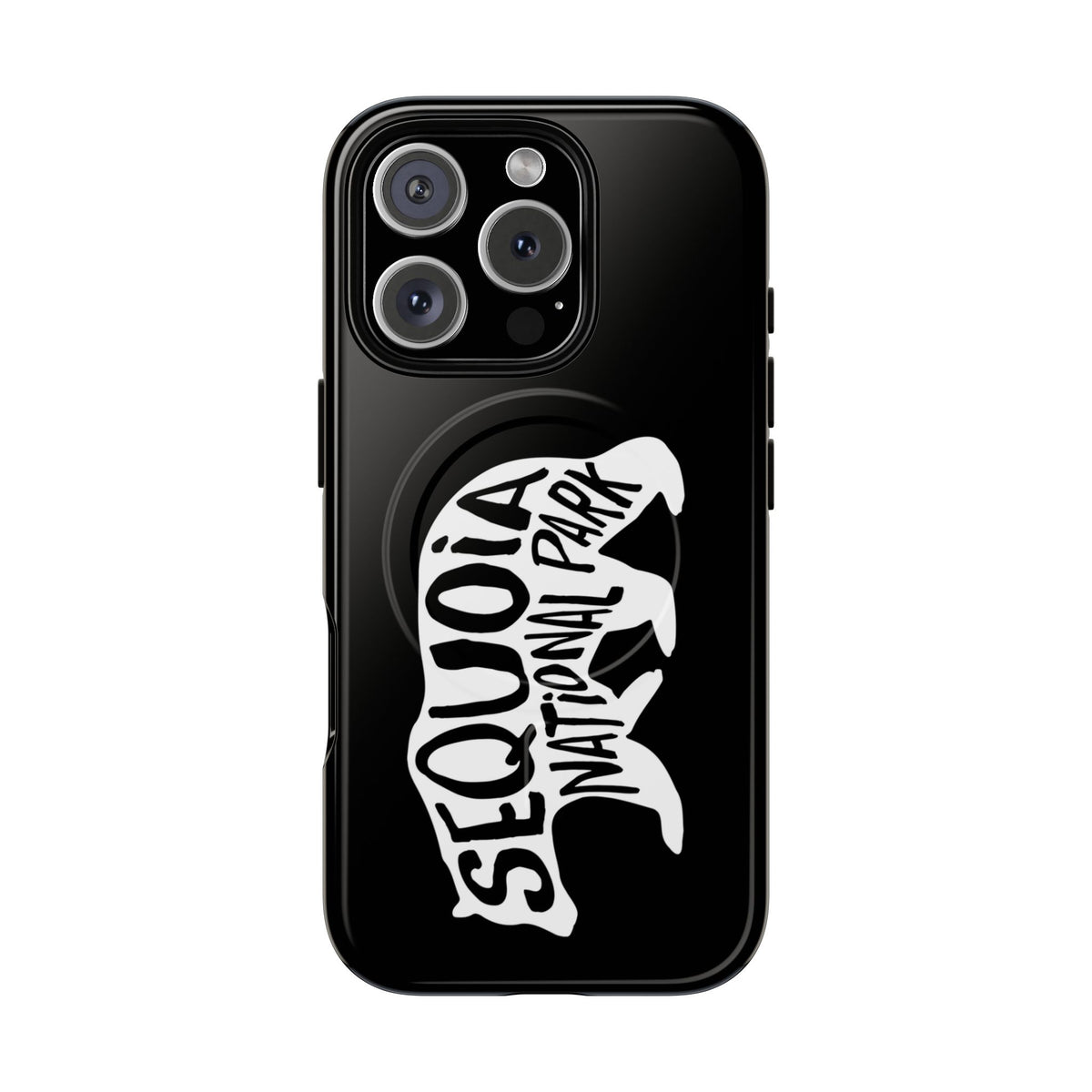 Sequoia National Park iPhone Case with MagSafe - Black Bear Design