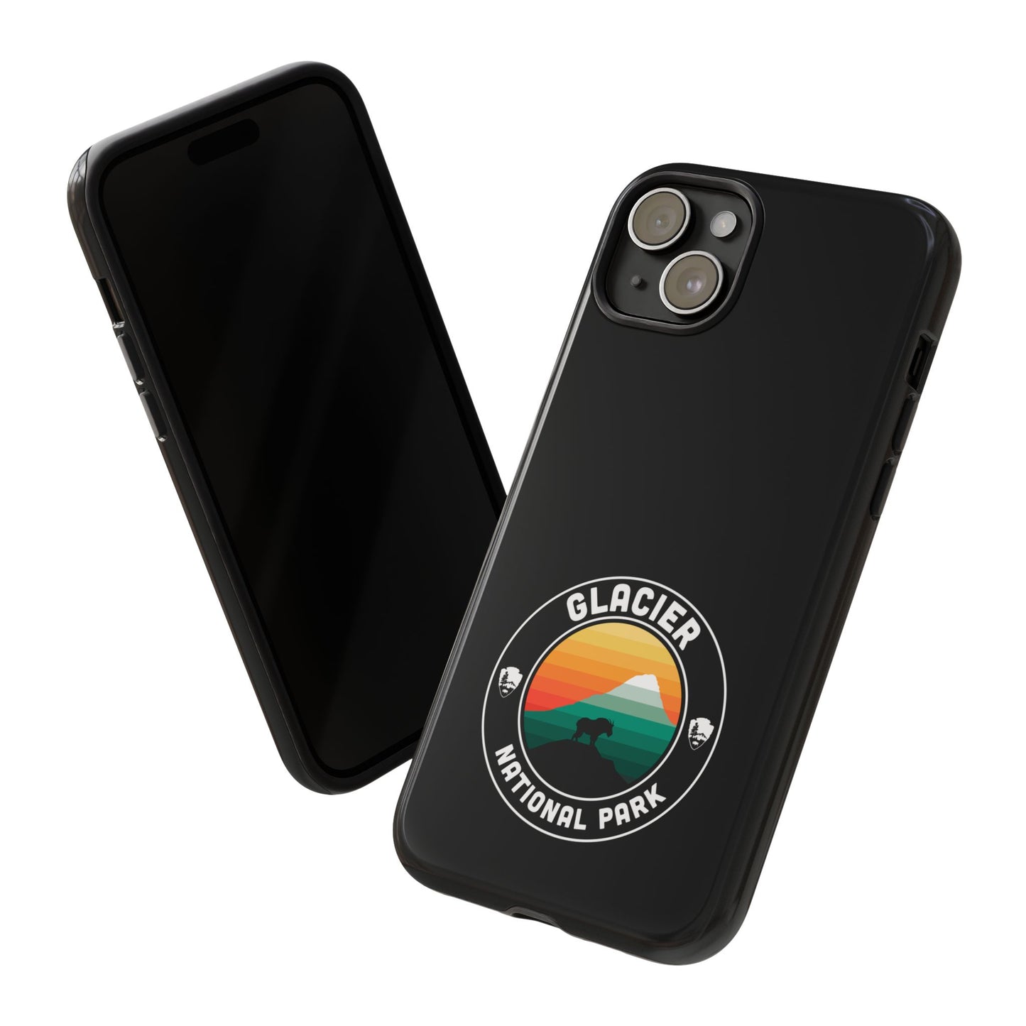 Glacier National Park Phone Case - Round Emblem Design