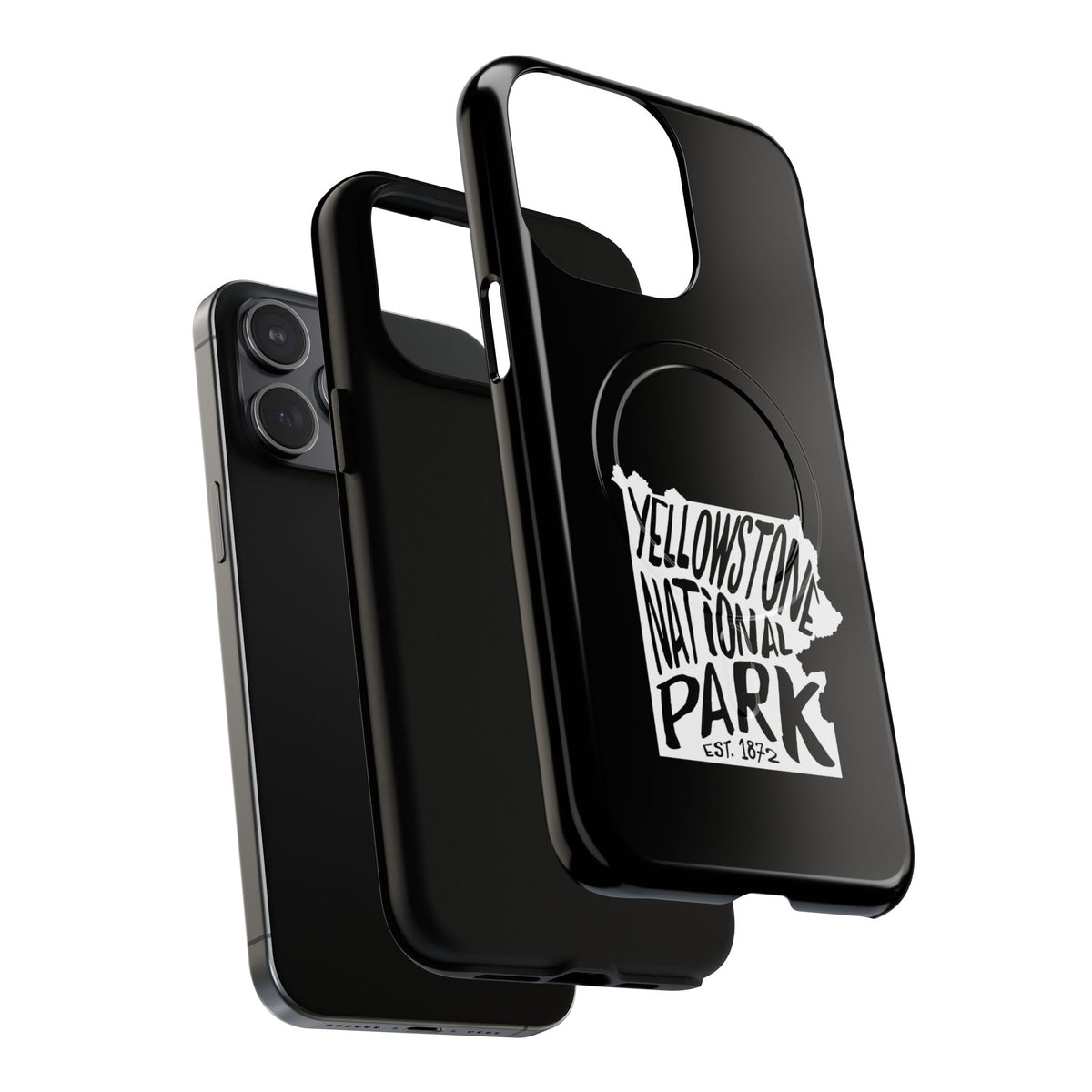 Yellowstone National Park iPhone Case with MagSafe - Map Design