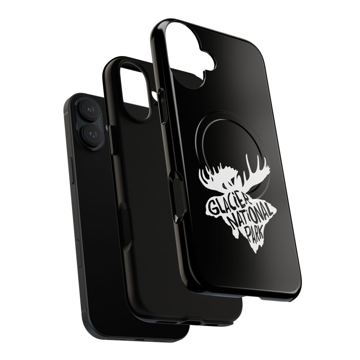 Glacier National Park iPhone Case with MagSafe - Moose Design