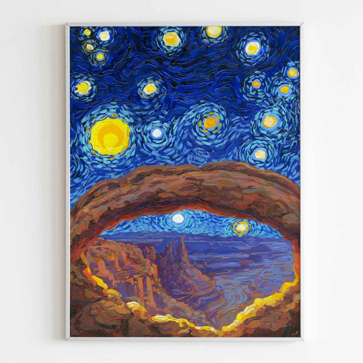 Canyonlands National Park Starry Night Painting